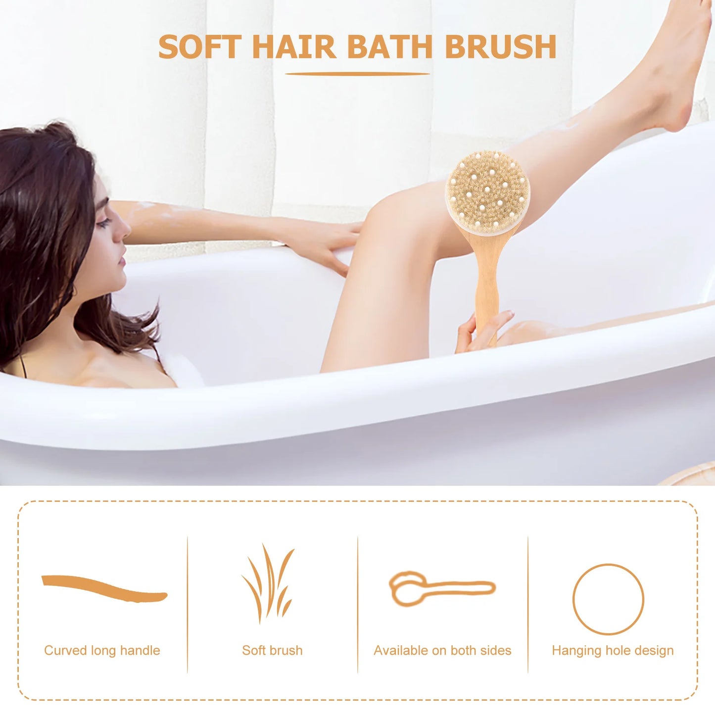 Radiance Revive Wooden Body Brush